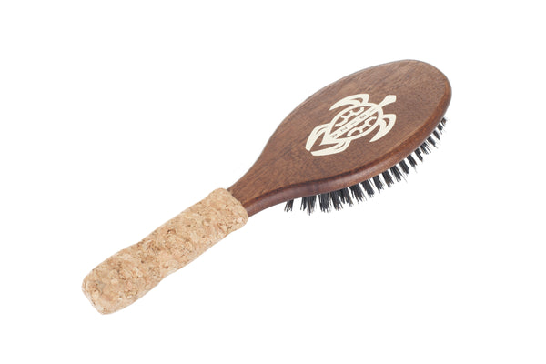 Ibiza Hair Tools OC4 oval flat hair brush with boar bristle
