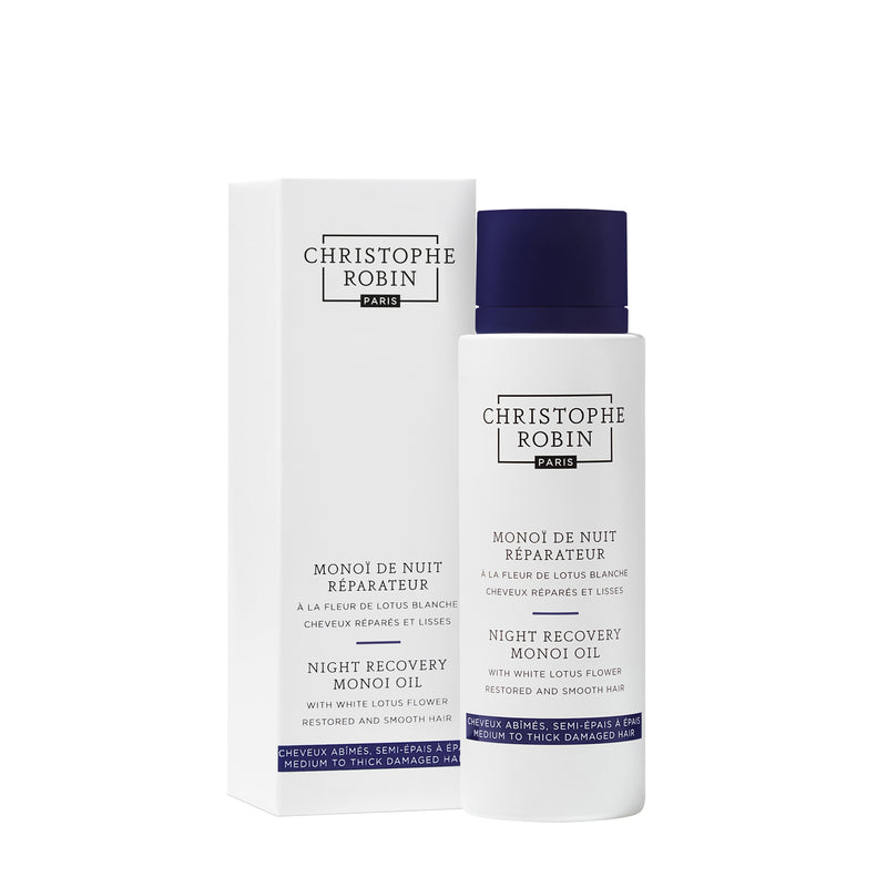 Christophe Robin - Night Recovery Monoï Oil with White Lotus Flower, 150ml