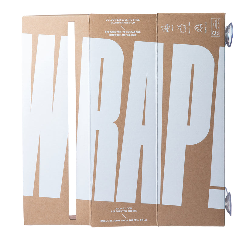 Q Wrap colour safe cling film for hairdressers open box shot 
