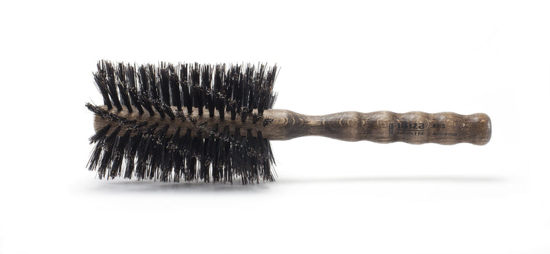 ibiza hair tools H5 70mm swirled boar bristle hairbrush hardwood handle 