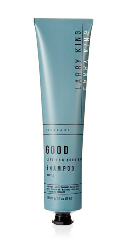 Larry King Good Life nourishing shampoo for dry, damaged and coloured hair 150ml refill 