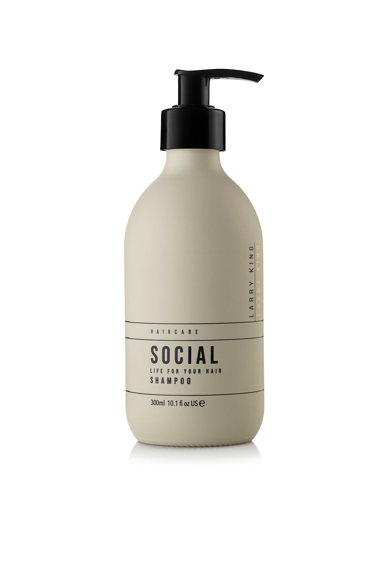 Larry King Haircare Social Life volumising shampoo for fine, flat hair